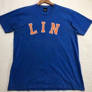 ONLY NY Mens Short Sleeve Crew Neck T-Shirt 100% Cotton Size XL Blue Made in USA